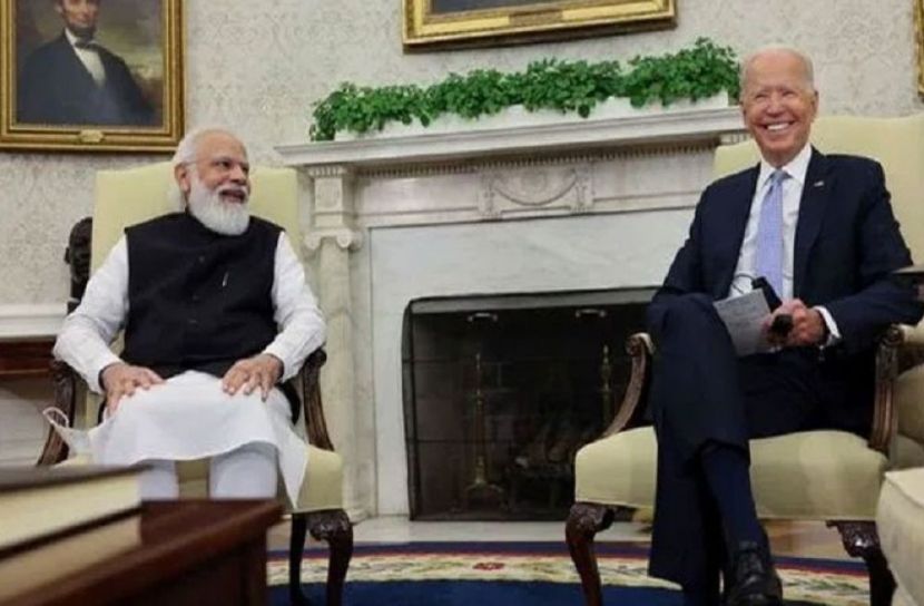 ভারতের প্রধানমন্ত্রী নরেন্দ্র মোদি ও মার্কিন প্রেসিডেন্ট জো বাইডেন। ছবি: সংগৃহীত