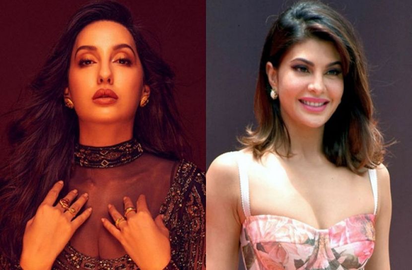 বলিউড অভিনেত্রী নোরা ফাতেহি ও জ্যাকুলিন ফার্নান্দেজ
