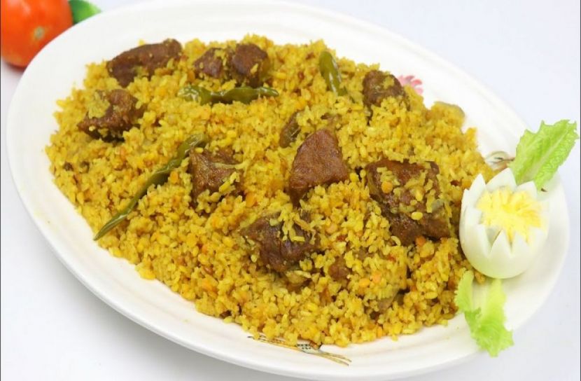 ভুনা মাংসে খিচুড়ি