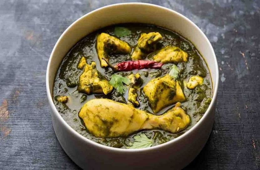 পালং চিকেন রেসিপি