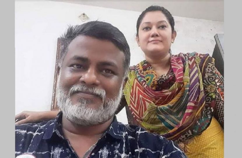 মাকসুদুল আলম খন্দকার খোরশেদ ও তার স্ত্রী আফরোজা খন্দকার লুনা