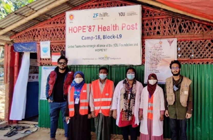 সহস্রাধিক রোহিঙ্গা পরিবারের পাশে হোপ’৮৭ বাংলাদেশ