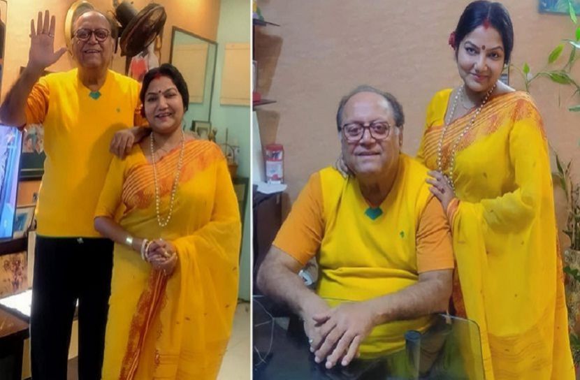 ছবি- অভিনেতা দীপঙ্কর দে ও অভিনেত্রী দোলন দে