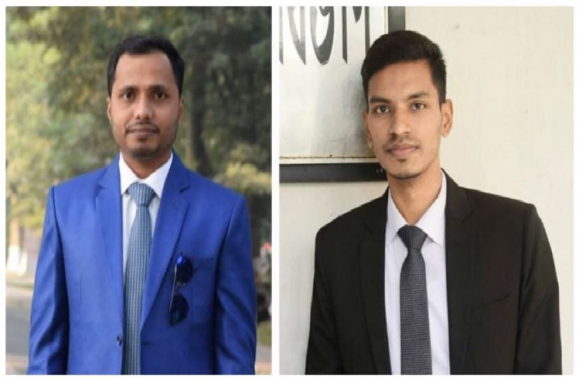 রাবিসাসের সভাপতি নুরুজ্জামান, সম্পাদক নুর আলম। ছবি: খোরশেদ আলম
