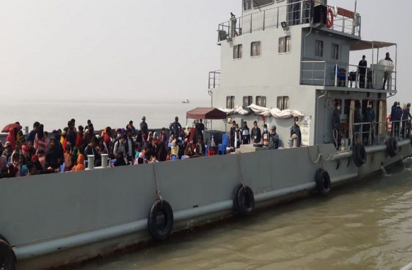 ভাসানচর পৌঁছাল আরও ১২৮৭ রোহিঙ্গা