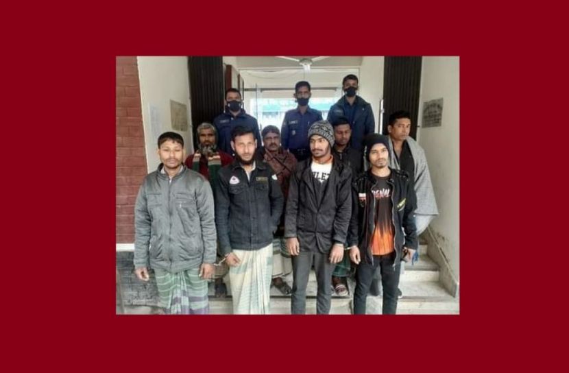 বোয়ালমারীতে ১০ ওয়ারেন্টভুক্ত আসামি গ্রেফতার