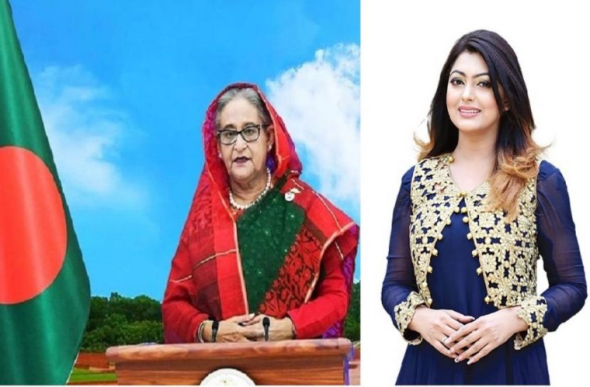 প্রধানমন্ত্রী- চিত্রনায়িকা নিপুণ (ছবি-সংগৃহীত)