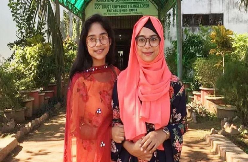 বড় বোন সাবরিনা খালেদা (২৩) এবং ছোট বোন সামিয়া খালেদা (১৮) (ছবি-সংগৃহীত)