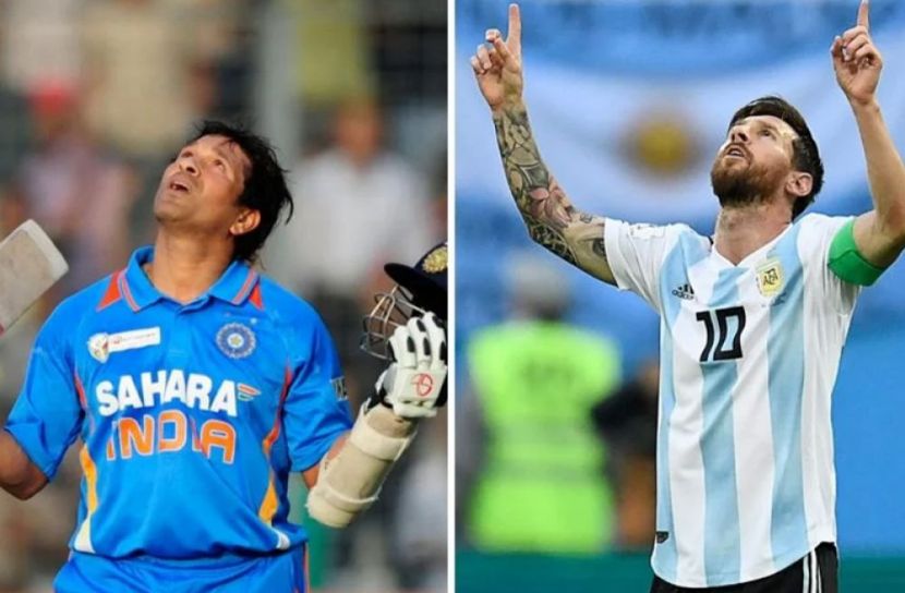 শচীন টেন্ডুলকার ও লিওনেল মেসি (ছবি: সংগৃহীত)