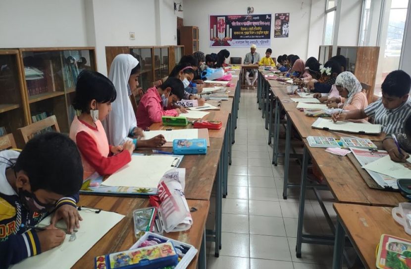 পটুয়াখালীতে শিশুদের চিত্রাঙ্কন ও আবৃত্তি প্রতিযোগিতা