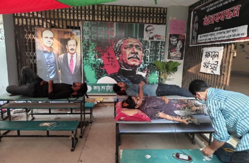 বশেমুরবিপ্রবিতে স্বেচ্ছায় রক্তদান কর্মসূচি