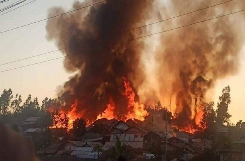 ফের রোহিঙ্গা ক্যাম্পে অগ্নিকাণ্ড