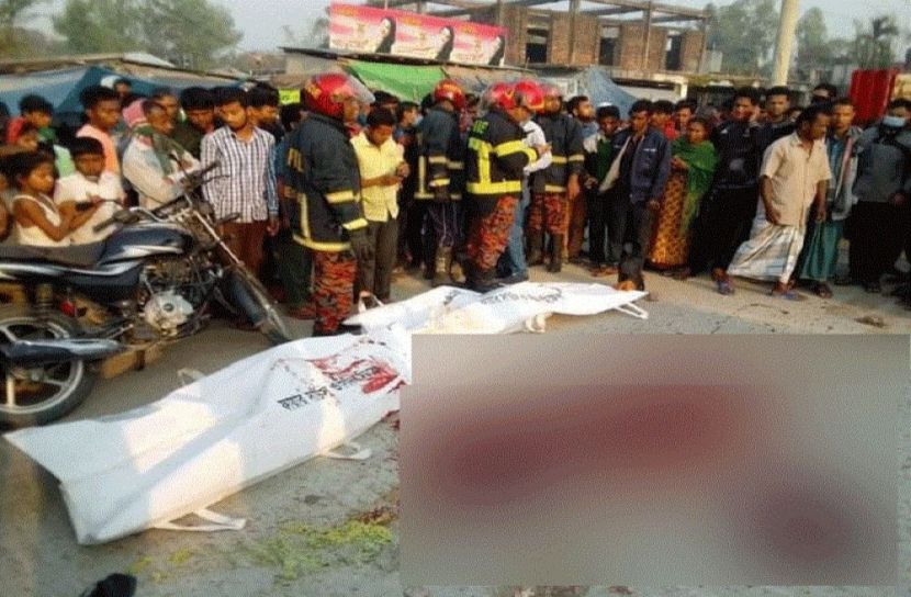নীলফামারীতে সড়ক দুর্ঘটনা স্বামী-স্ত্রী নিহত