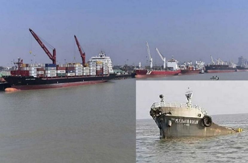 চট্টগ্রাম বন্দরে জাহাজডুবিতে নিখোঁজ ৪।