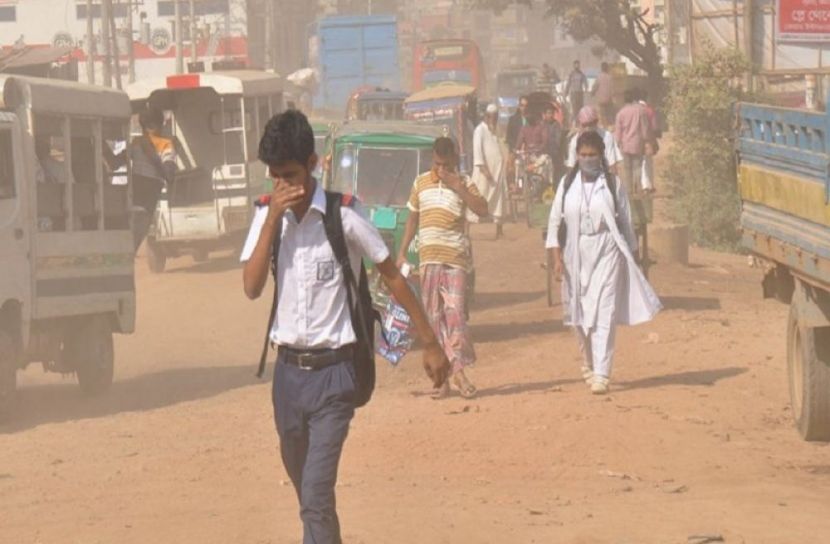আবারও বায়ুদূষণে বাংলাদেশ শীর্ষে