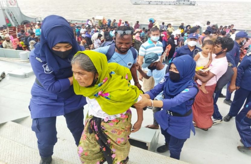ভাসানচর পৌঁছাল আরও ১৫৩৫ রোহিঙ্গা