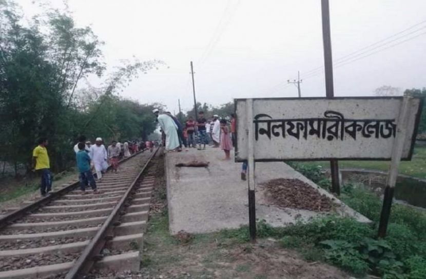 নীলফামারীতে গরু বাঁচাতে গিয়ে ট্রেনে কাটা পড়লেন বৃদ্ধ