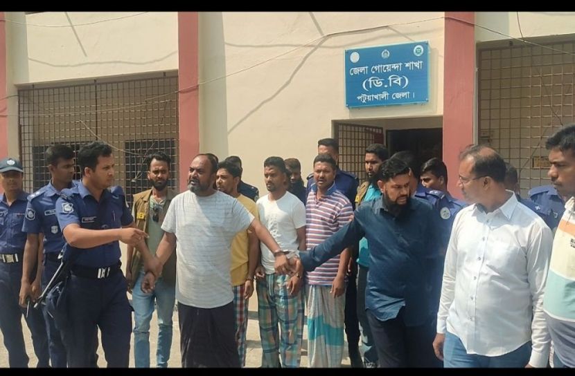 পটুয়াখালীতে ব্যবসায়ী অপহরণের ঘটনায়  গ্রেফতার ৬