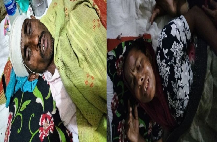 কৃষক ও তার স্ত্রীকে পিটিয়ে জখম