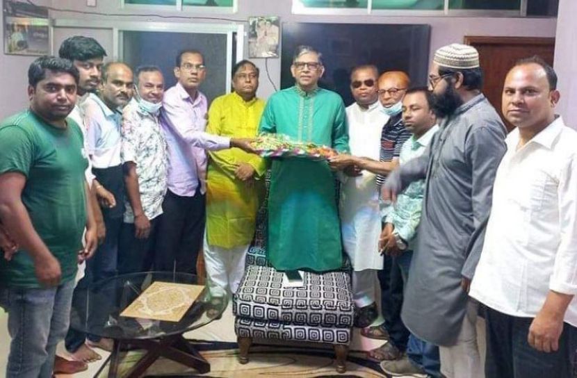 মাদারীপুর প্রেসক্লাবের নবগঠিত কমিটির সৌজন্য সাক্ষাতে আ ফ ম  বাহাউদ্দিন নাছিম