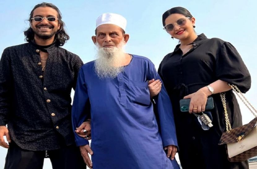 নানাকে নিয়ে উড়াল দিলেন পরীমণি