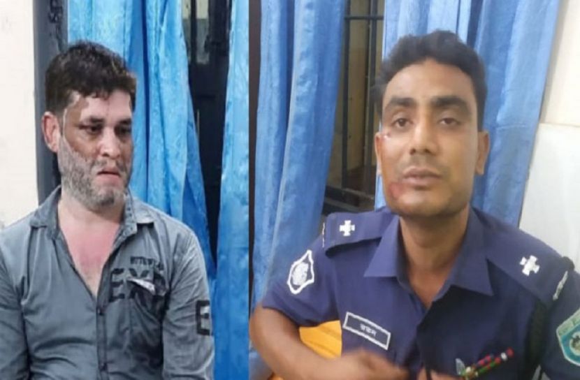 মাদক ব্যবসায়ীর হামলায় আহত পুলিশ