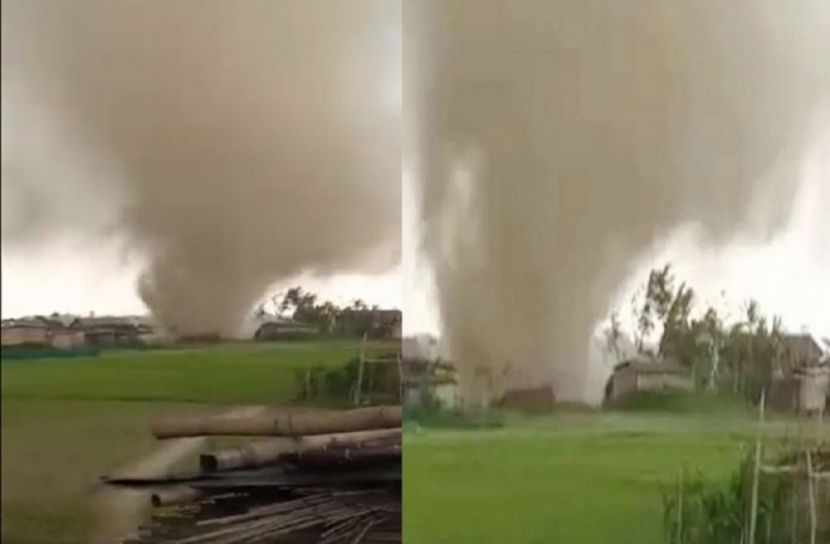 ভারতে টর্নেডোর আঘাতে লন্ডভন্ড আসামের রোমারি