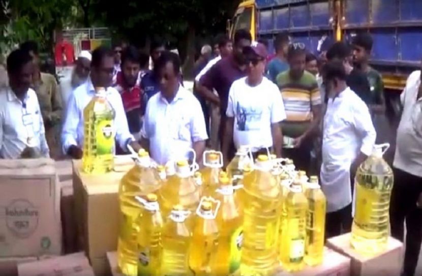 ফরিদপুরে ৪৮০০ লিটার সয়াবিন তেল উদ্ধার