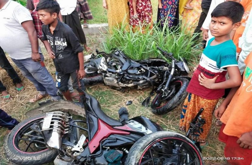 টাঙ্গাইলে মোটরসাইকেলের মুখোমুখি সংঘর্ষে আহত ৩