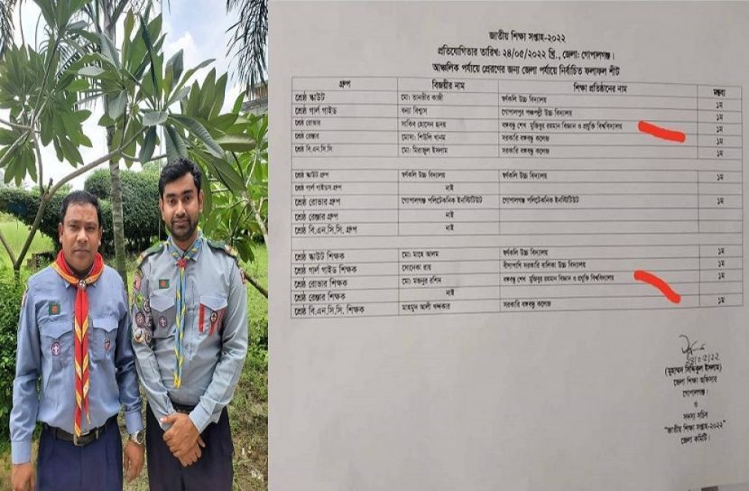 শ্রেষ্ঠ রোভার শিক্ষক মনোনীত হয়েছেন বশেমুরবিপ্রবির মজনুর ও সাকিব
