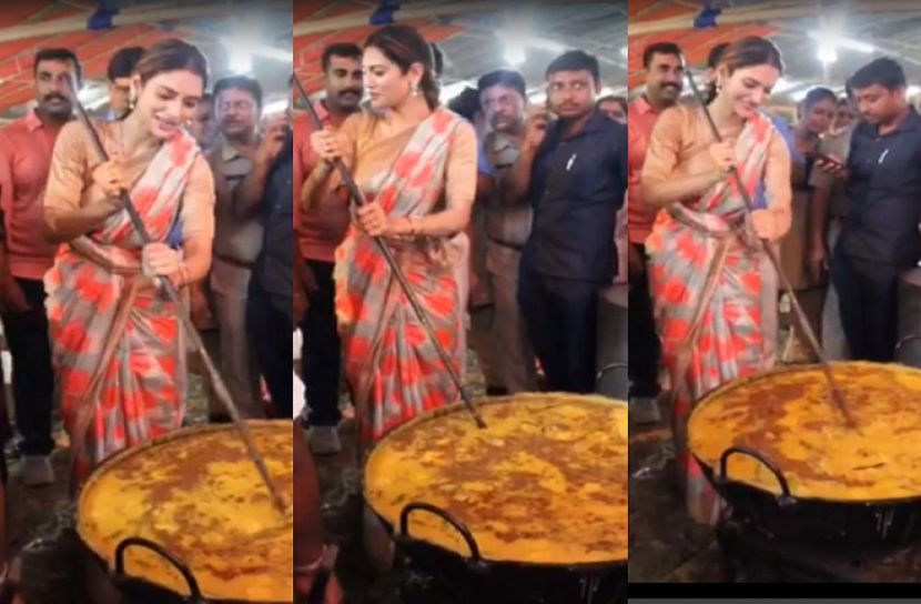 বসিরহাটে ভোগ রান্না করলেন নুসরাত