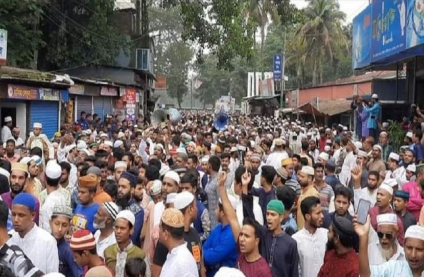 মহানবী (সা:)-কে অবমাননার প্রতিবাদে সৈয়দপুরে বিক্ষোভ