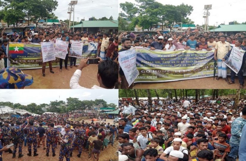 রোহিঙ্গাদের স্বদেশে ফেরার আকুতি
