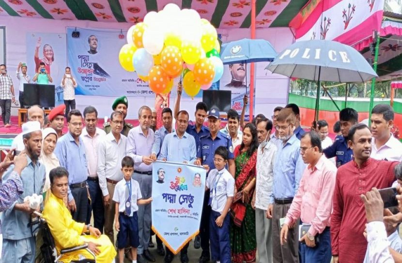 সেতু উদ্বোধন বড়পর্দায় দেখলো ঝালকাঠিবাসী