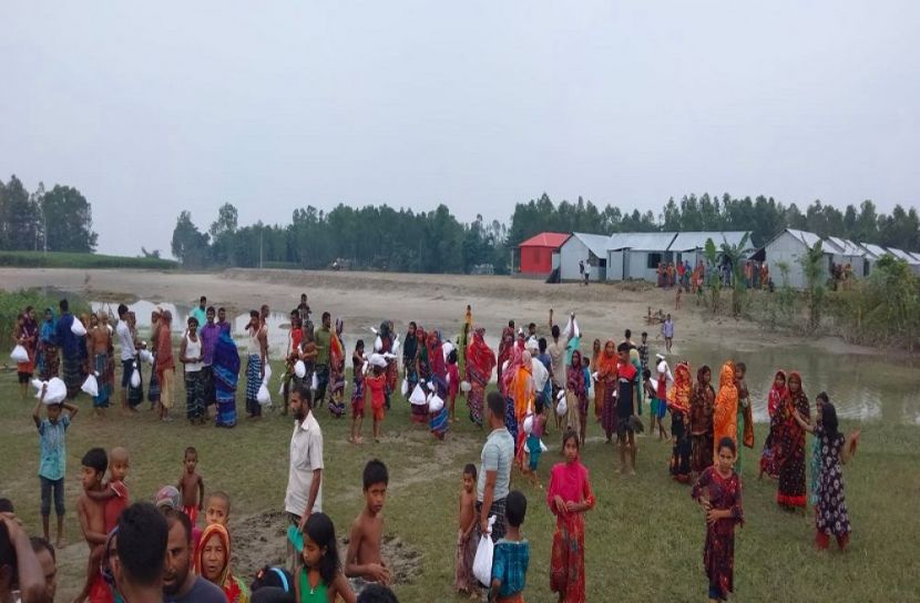 পাঞ্জেরী সামাজিক স্বেচ্ছাসেবী সংগঠনের ত্রাণ বিতরণ