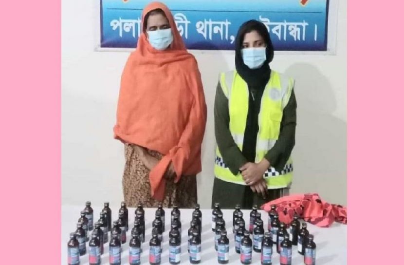 ফেনসিডিলসহ নারী গ্রেফতার