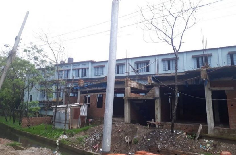 সৈয়দপুর আদর্শ কলেজের জায়গা দখল করে বহুতল স্থাপনা নির্মাণ