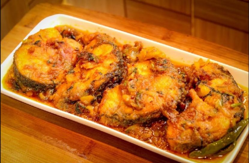রুই মাছের দোপেঁয়াজা