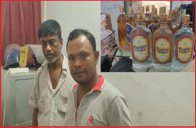 সোনাইমুড়ীতে বিদেশী মদসহ গ্রেফতার ২