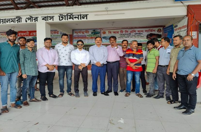 ফের বোয়ালমারী-ঢাকা রুটে বিআরটিসি বাস চলাচল শুরু 