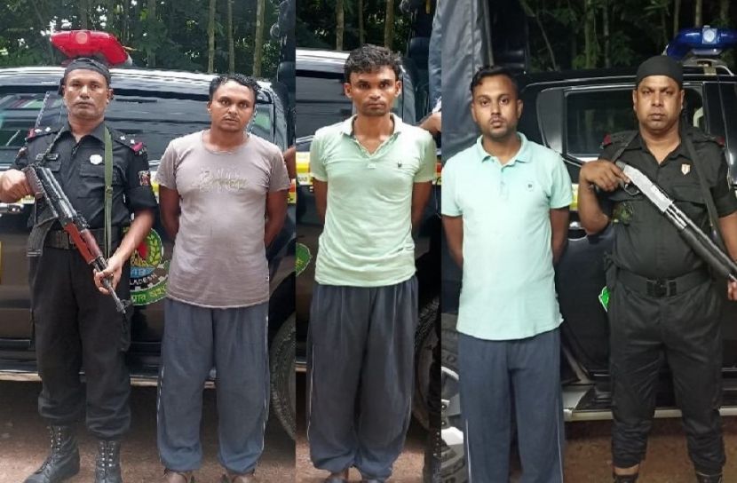 র‌্যাবের হাতে গ্রেফতার তিন ভাই