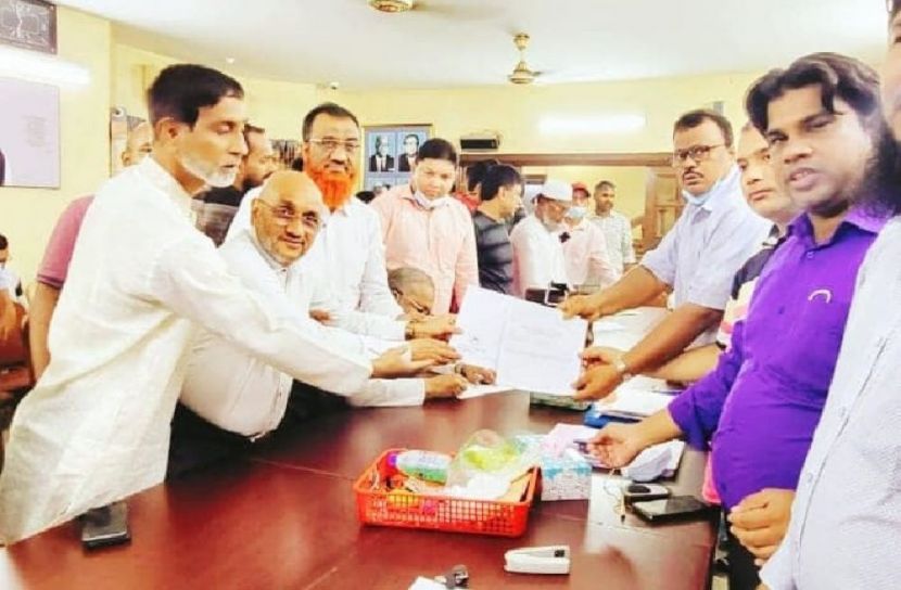 দলীয় মনোনয়নপত্র সংগ্রহ করলেন হাজী আলাউদ্দিন