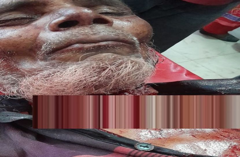 বৃদ্ধাকে গলা কেটে হত্যার চেষ্টা