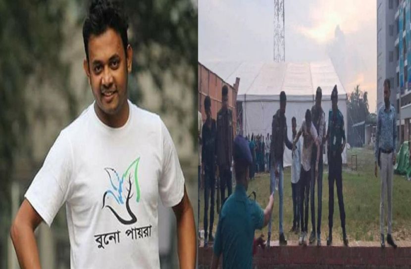স্বরাষ্ট্রমন্ত্রীর অনুষ্ঠানে বেলুন বিস্ফোরণ