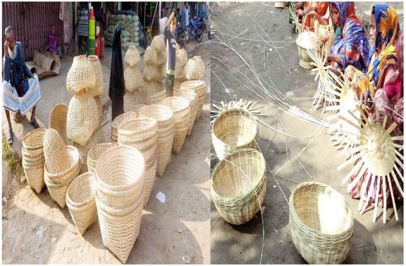 সুন্দরগঞ্জে হারিয়ে যাচ্ছে বাঁশ শিল্প