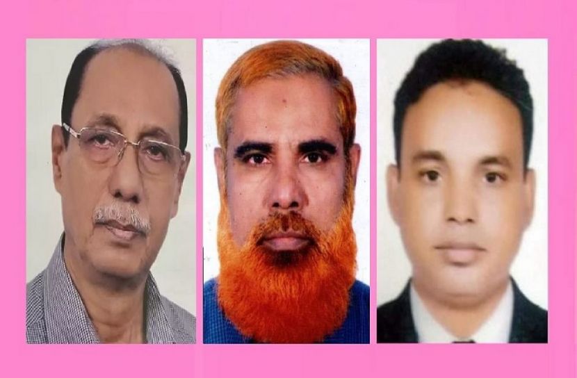 নবনির্বাচিত সভাপতি মোঃ শরীফুল আলম খান চৌধুরী বাবলু (বামে) সাধারণ সম্পাদক মোফাখ্খারুল ইসলাম বাবলু (মাঝখানে) ও দপ্তর সম্পাদক মো. কামাল হোসেন (ডানে)