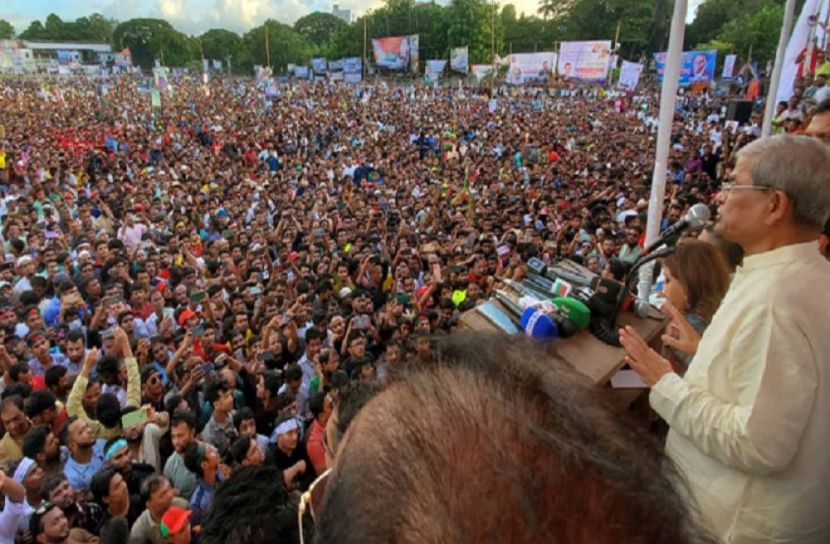 চট্টগ্রাম বিএনপির সমাবেশে মির্জা ফখরুল ইসলাম আলমগীর