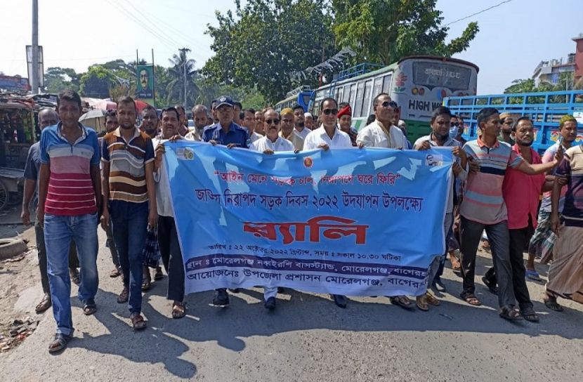 নিরাপদ সড়ক দিবস উপলক্ষে র‌্যালি