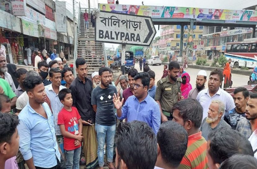 উচ্ছেদের পর তৈরি হল ফুল বাগান 