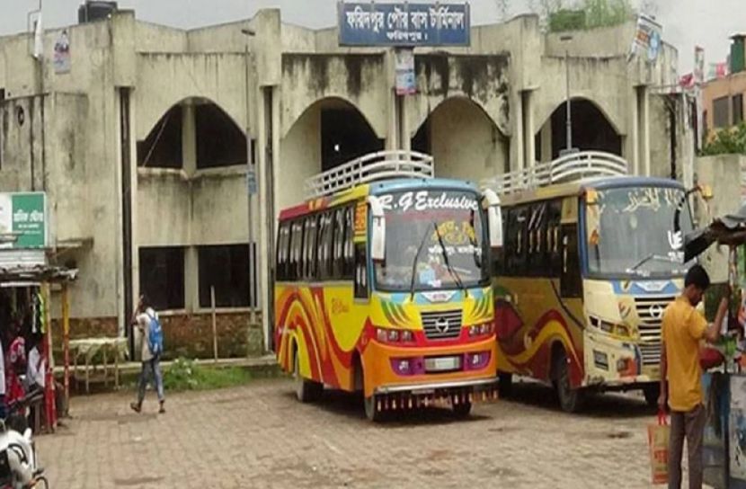 ফরিদপুরে পরিবহন ধর্মঘট শুরু